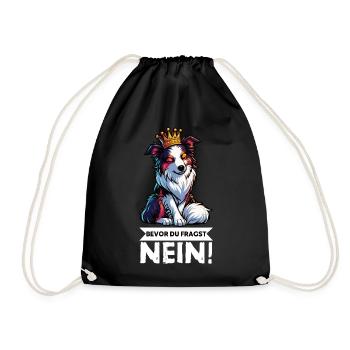 Avant que vous ne demandiez : Berger australien Aussie Aussie - Sac de sport léger - noir - Devant