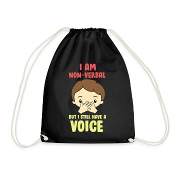 Autism Autistic Asperger's Syndrome - Drawstring Bag - black - Front