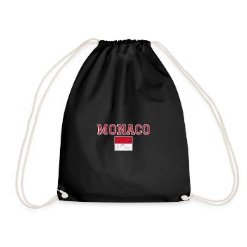 Monaco - Turnbeutel - Schwarz - Vorne