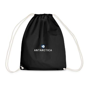 Antarktis - Turnbeutel - Schwarz - Vorne