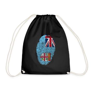 Fiji - Drawstring Bag - black - Front