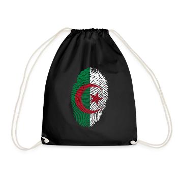 Algeria - Drawstring Bag - black - Front