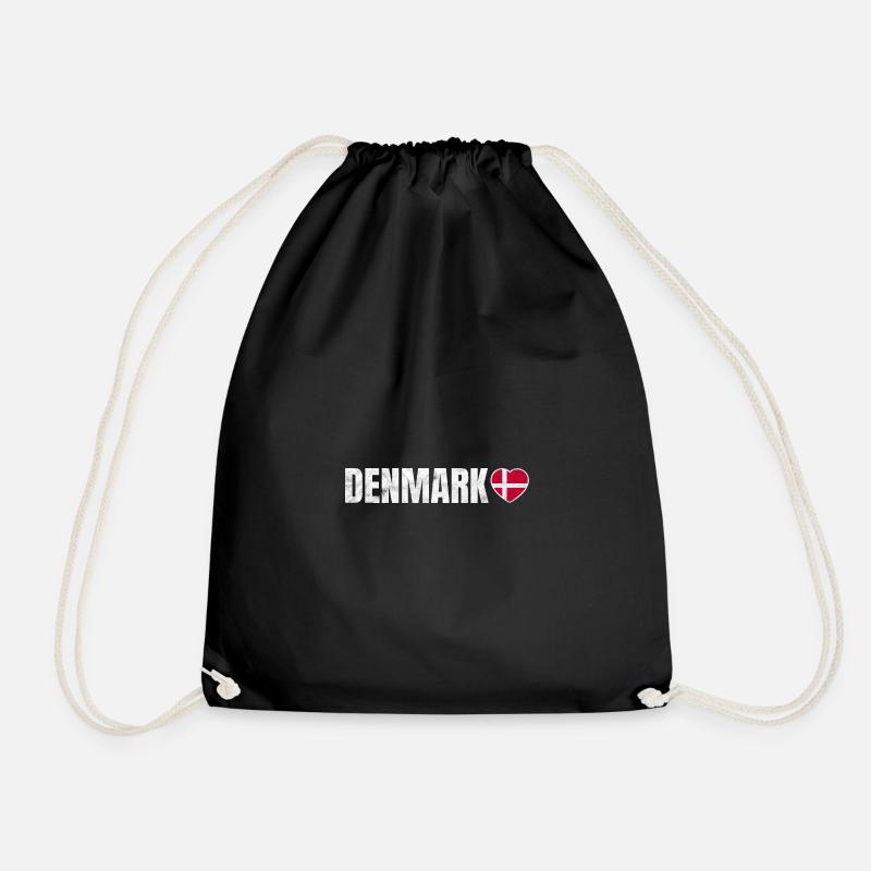 Dänemark - Turnbeutel - Schwarz