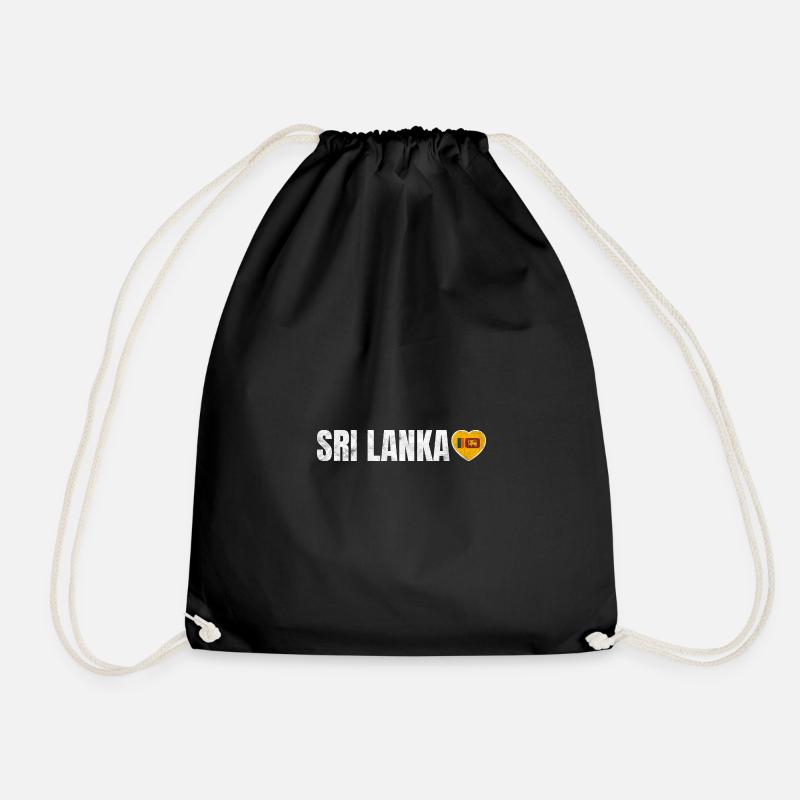 Sri Lanka - Drawstring Bag - black