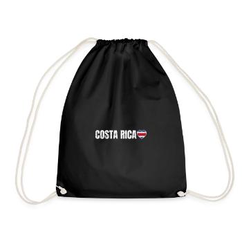 Costa Rica - Drawstring Bag - black - Front
