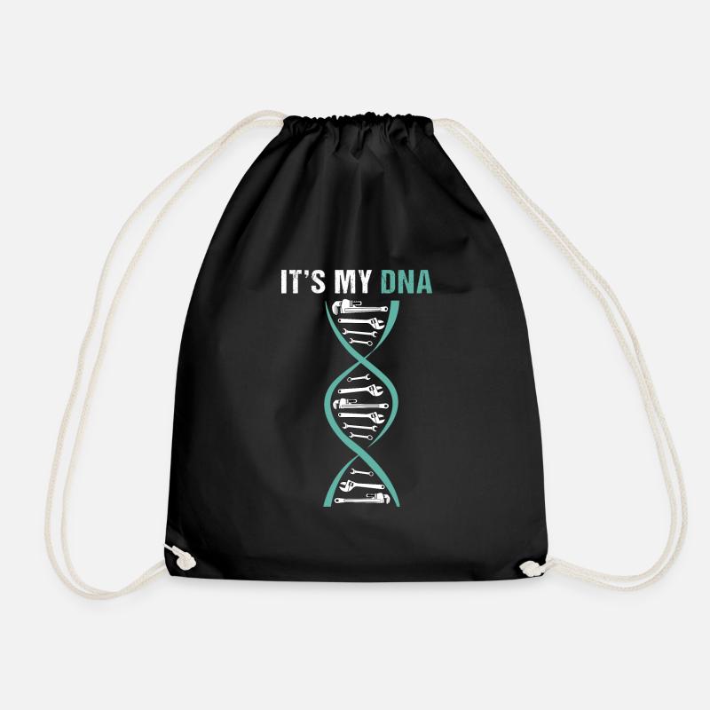 Car mechanic, mechatronics technician, workwear - Drawstring Bag - black