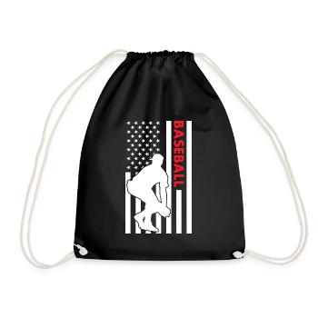 Sport Us Flag Baseball - Sac de sport léger - noir - Devant