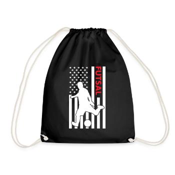 Sport Us Flag Futsal - Turnbeutel - Schwarz - Vorne