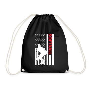 Sport Us Flag Softball - Sac de sport léger - noir - Devant