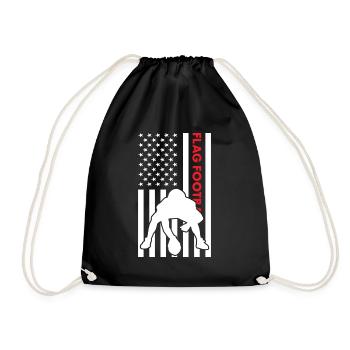 Sport Us Flag Flag Football - Sac de sport léger - noir - Devant