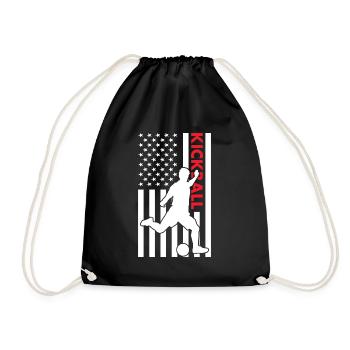 Sport Us Flag Kickball - Sac de sport léger - noir - Devant