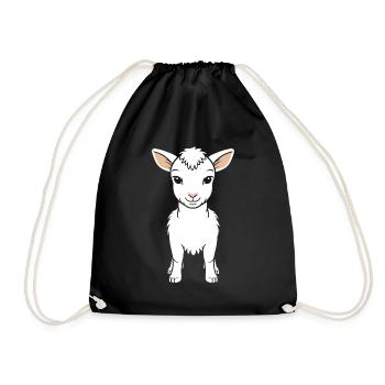 Citation humour petite chèvre - Sac de sport léger - noir - Devant
