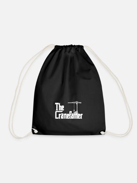 Le Grue Grue Grue Crane Operator Crane - Sac de sport léger - noir