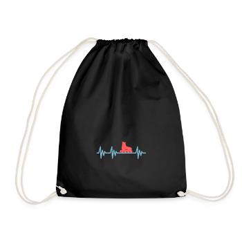 Inline Skates Heartbeat Heartbeat Inliner - Drawstring Bag - black - Front
