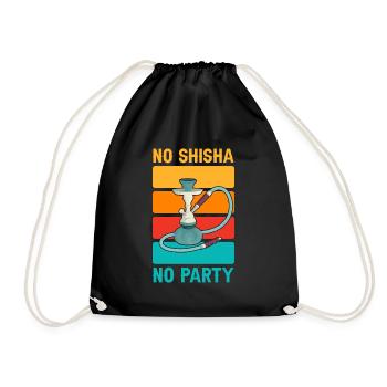 Pas de chicha pas de fête - Sac de sport léger - noir - Devant