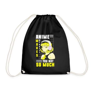 Ramen d’anime - Sac de sport léger - noir - Devant