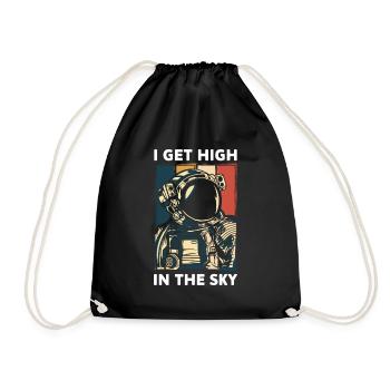 Astronomy Telescope Sun Space - Drawstring Bag - black - Front