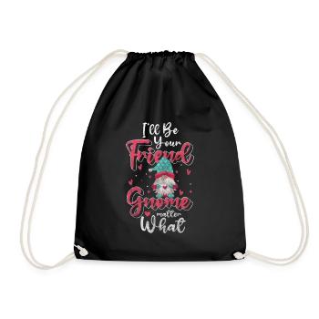 Nain de jardin Gnome Noël lutin - Sac de sport léger - noir - Devant