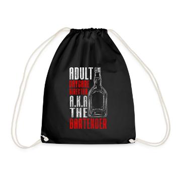 Bartender Club - Drawstring Bag - black - Front
