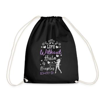 Fitness Motivation - Drawstring Bag - black - Front