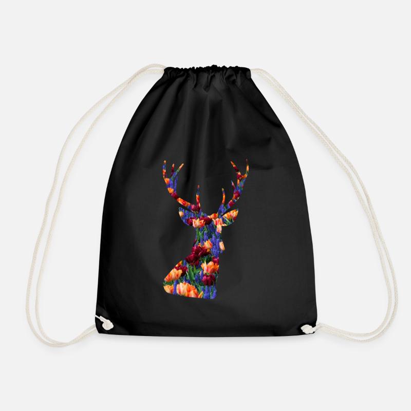 animal - Drawstring Bag - black