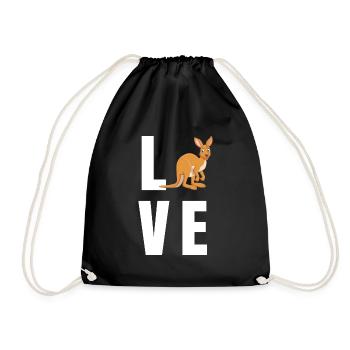 kangourou - Sac de sport léger - noir - Devant