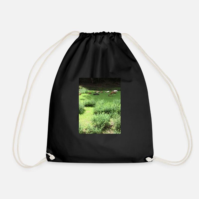 Wildlife - Drawstring Bag - black