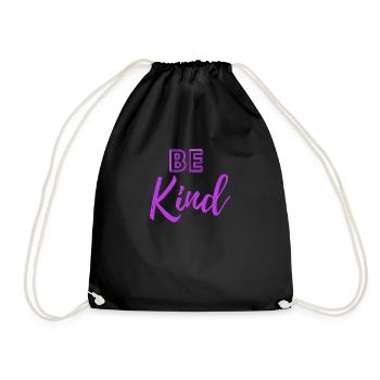 be kind - Turnbeutel - Schwarz - Vorne