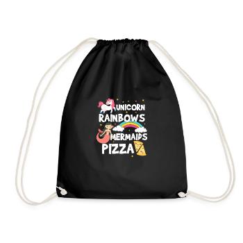 Unicorn Shirt · Unicorn · Unicorns · Glitter - Drawstring Bag - black - Front