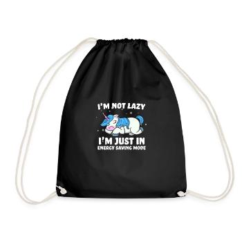 Chemise Licorne · Licorne · Licornes · Paillettes - Sac de sport léger - noir - Devant