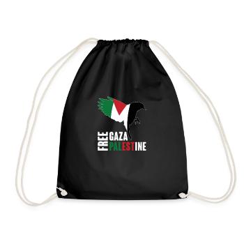 Gaza libre et Palestine libre - Sac de sport léger - noir - Devant