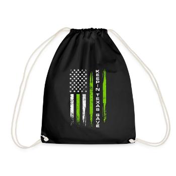 Garde-frontières du Texas sauvez le drapeau américain - Sac de sport léger - noir - Devant