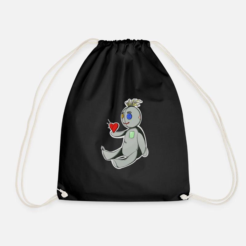 The Voodoo Doll - Drawstring Bag - black