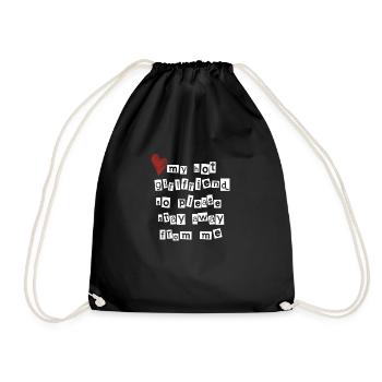 J’adore ma petite amie chaude, alors s’il vous plaît, restez loin de moi - Sac de sport léger - noir - Devant