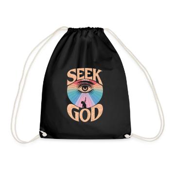 Seek God - Faithful Design - Turnbeutel - Schwarz - Vorne