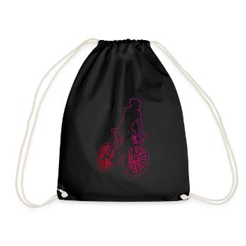 Road Cycling Road Bike Road Bike Road Bike Road Bike Road - Drawstring Bag - black - Front
