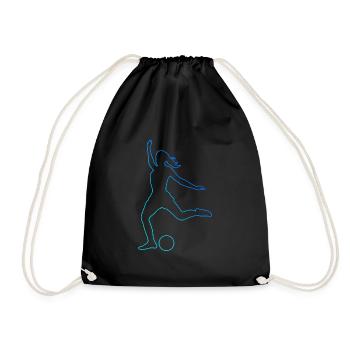 Soccer Soccer Football Jouer au football masculin Spi - Sac de sport léger - noir - Devant