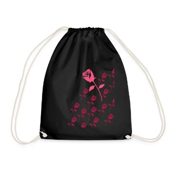 Roses - Sac de sport léger - noir - Devant