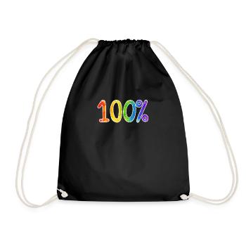Gay Pride - Drawstring Bag - black - Front