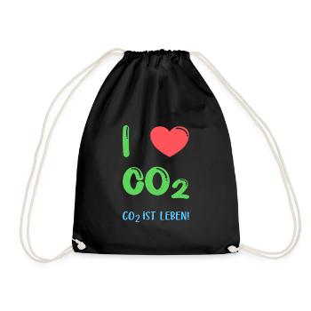I Love Co2 - Turnbeutel - Schwarz - Vorne