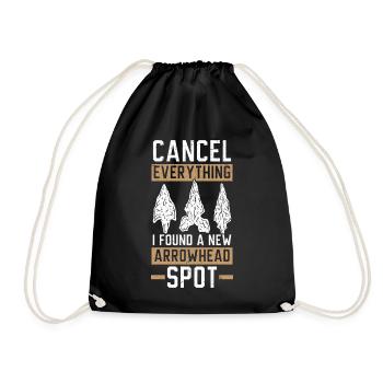 Cancel everything. I have a new arrowhead - Drawstring Bag - black - Front