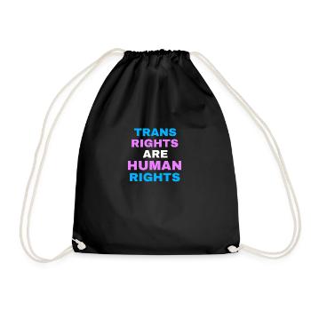 Trans rights are human rights - Turnbeutel - Schwarz - Vorne