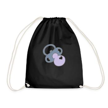 tetine coeur - Sac de sport léger - noir - Devant