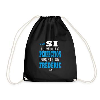 Frédéric tu veux la perfection adopte un frederic - Sac de sport léger - noir - Devant