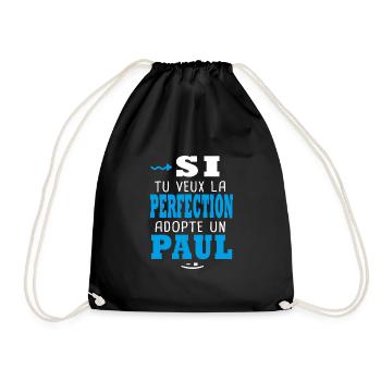 Paul Si tu veux la perfection adopte un Paul - Sac de sport léger - noir - Devant