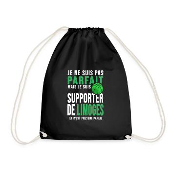 basketball supporter club basket ball limoges - Sac de sport léger - noir - Devant