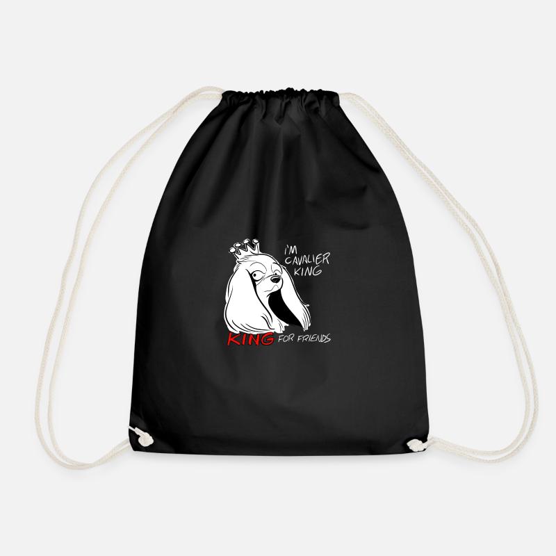 Cavalier King für Freunde - Turnbeutel - Schwarz