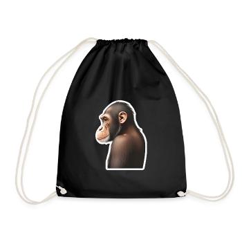 Chimpanzé - Sac de sport léger - noir - Devant