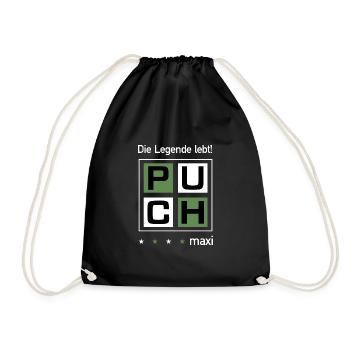 Puch Maxi - Turnbeutel - Schwarz - Vorne