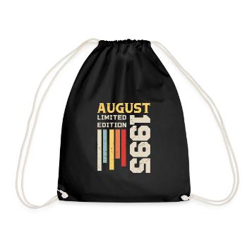 Août 1995 - Cadeau anniversaire Août 1995 Août - Sac de sport léger - noir - Devant